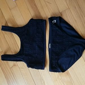 Abercrombie navy tankini swim set size 15/16